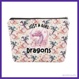 Dragon Print Cosmetic Bag